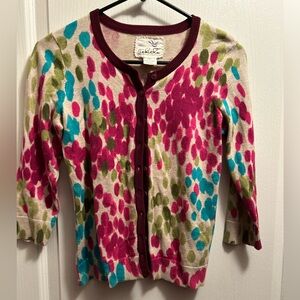 Anthropologie x Tabitha Paint Splatter Cardigan - Size M